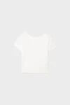 Beyaz Sırt Dekolteli T-shirt (zck0773)